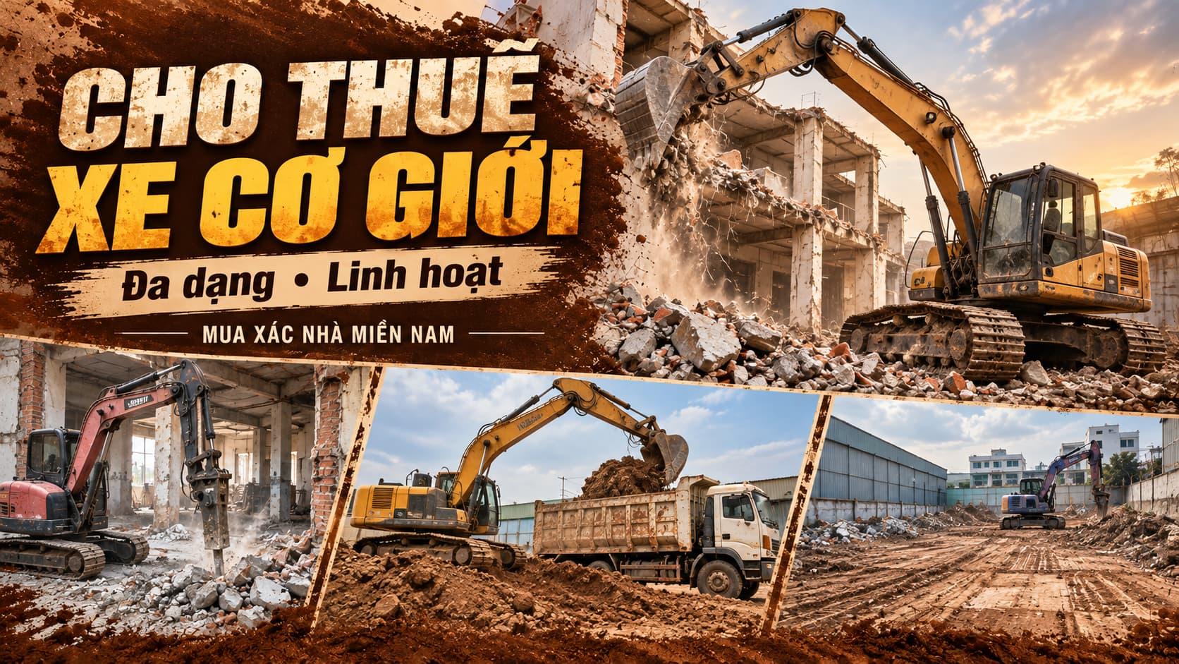 Cho Thuê Xe Cơ Giới | MUA XÁC NHÀ MIỀN NAM